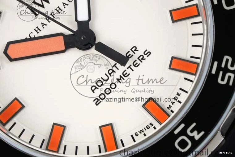 MIROTIME 1225 Aquatimer Automatic SS RSF 1:1 Best Edition White Orange Dial on Black Rubber Strap A Supportive 7069